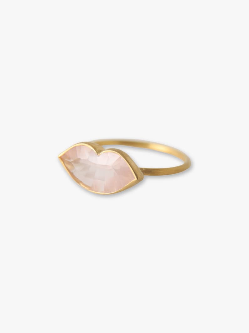 Tender Kiss Ring (rose quartz) 詳細画像 gold 1