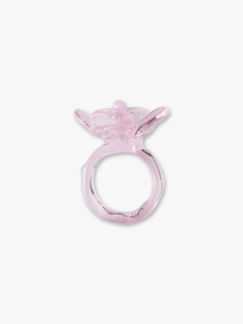 Flower Glass Ring (pink) 詳細画像 pink 3