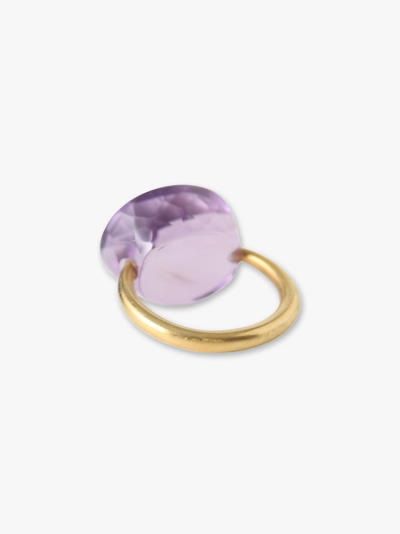 Cabochon Ring (amethyst) 詳細画像 gold 2