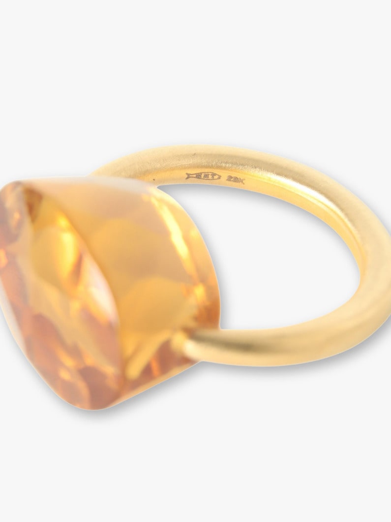 Cabochon Ring (citrine) 詳細画像 gold 4