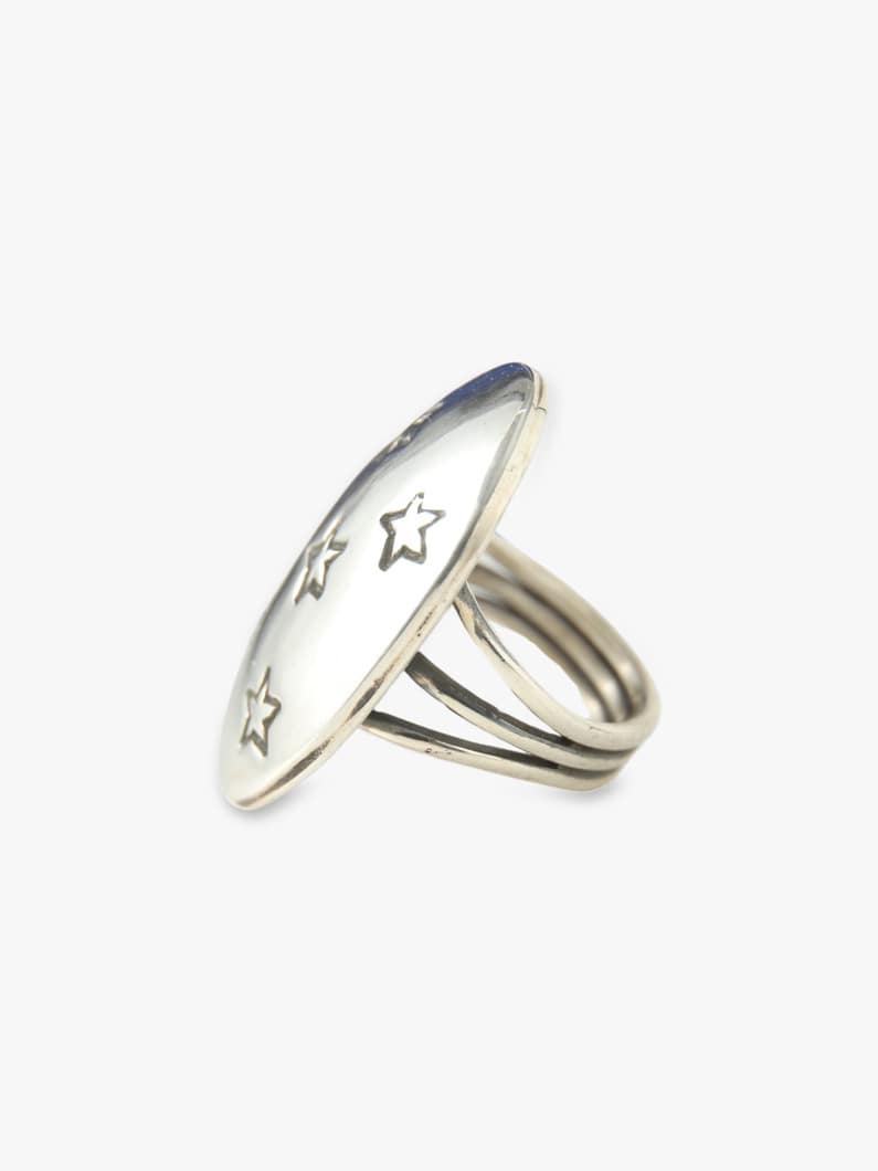 Star Engraved Ring 詳細画像 silver 1