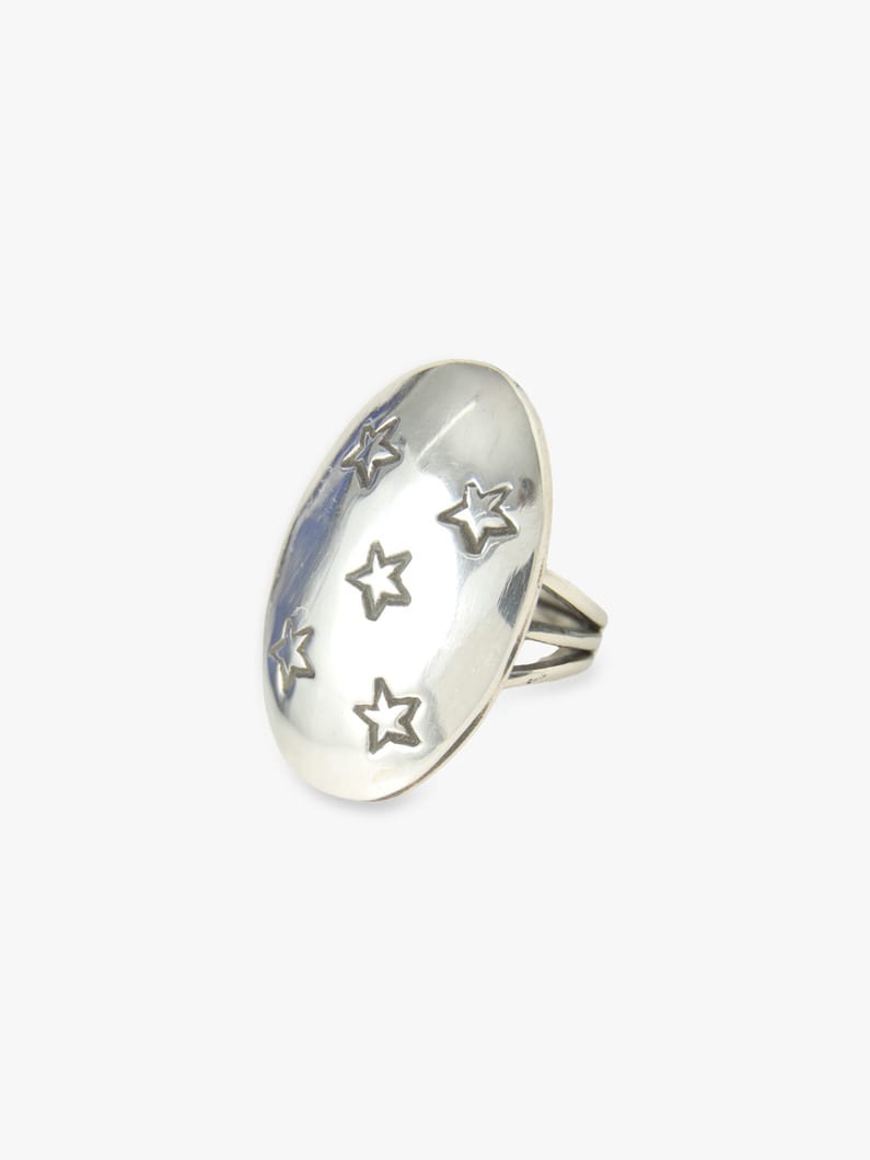 Star Engraved Ring 詳細画像 silver 1