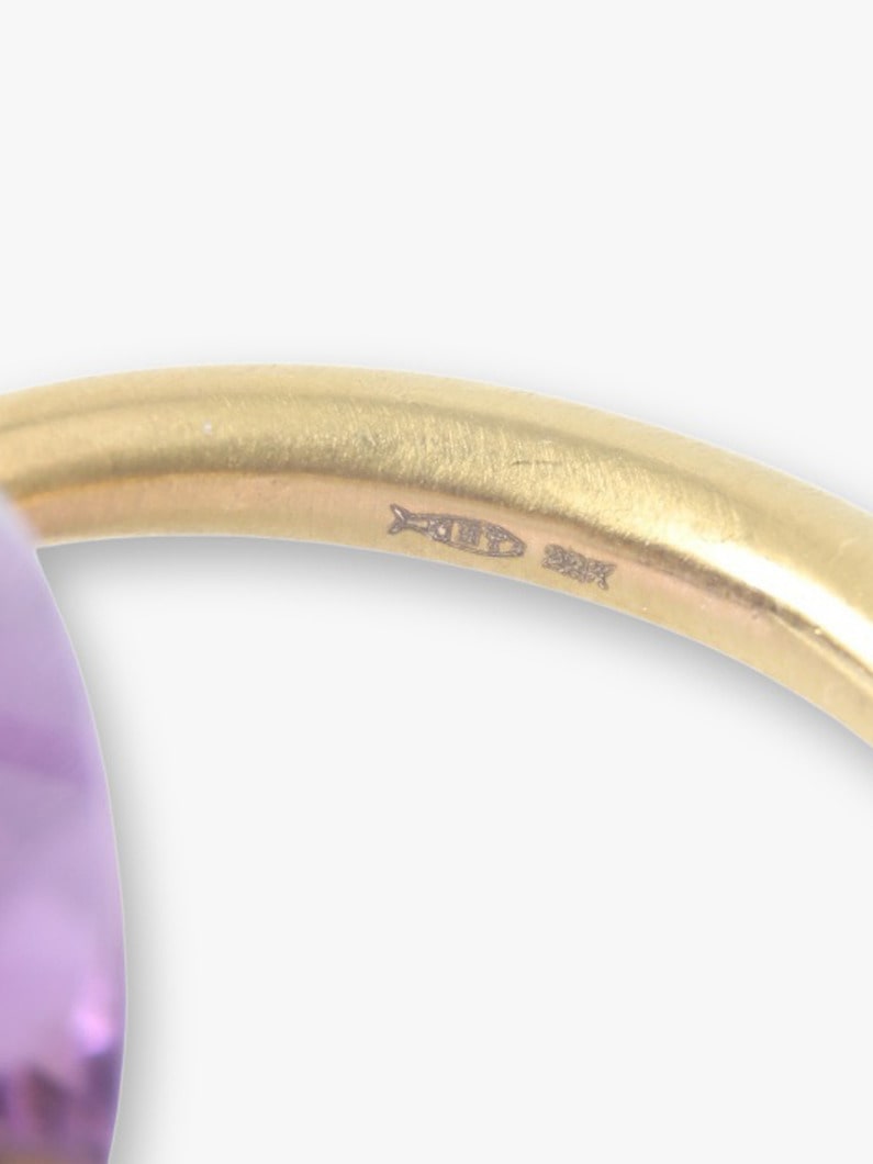 Cabochon Ring (amethyst/22.2ct) 詳細画像 gold 4