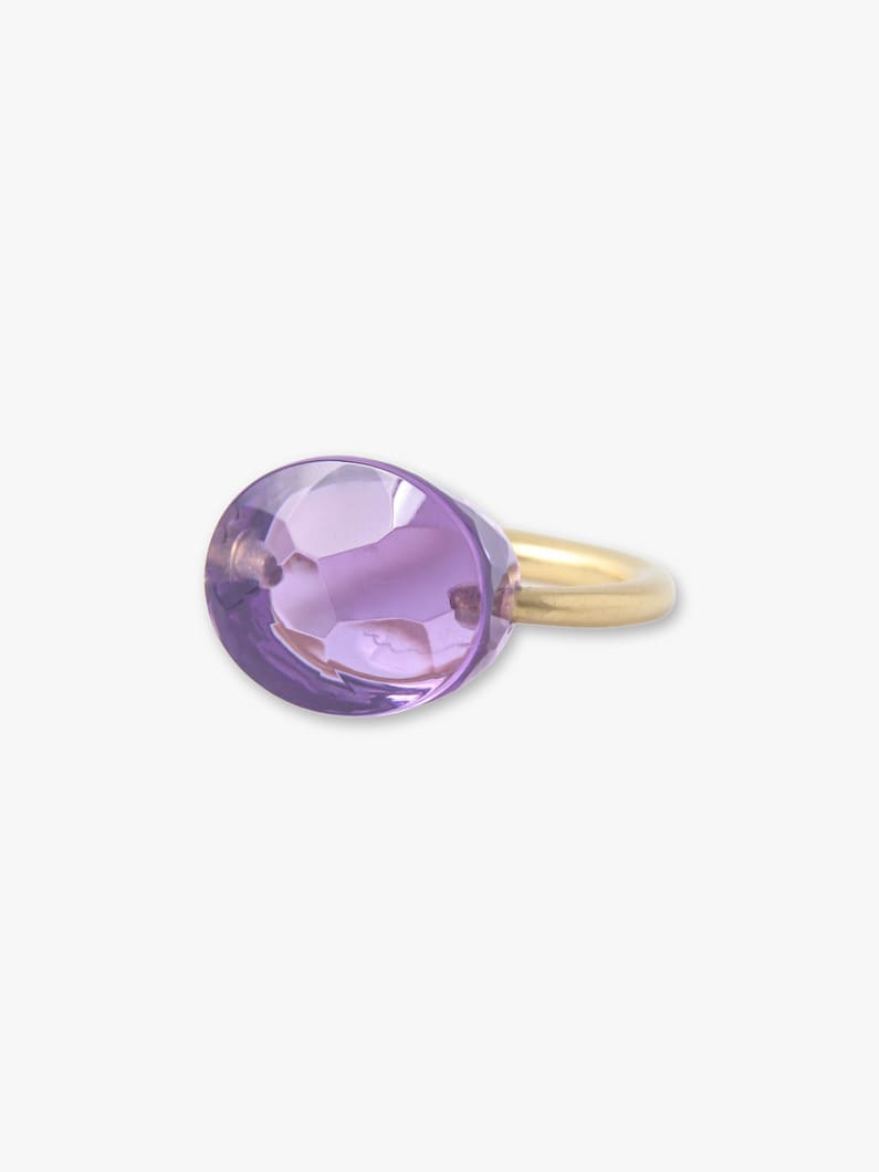 Cabochon Ring (amethyst/22.2ct) 詳細画像 gold 1