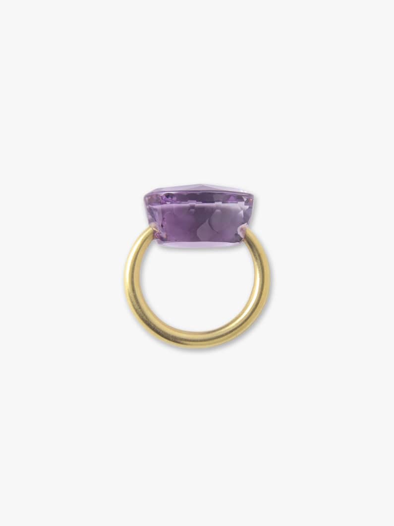 Cabochon Ring (amethyst/26.25ct) | リング 詳細画像 gold 3