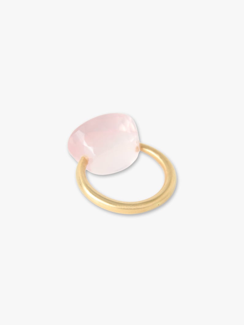 Cabochon Ring (rose quartz) 詳細画像 gold 2