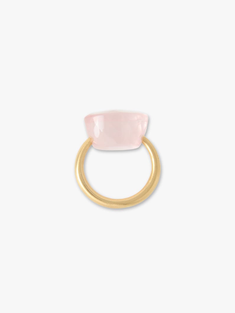 Cabochon Ring (rose quartz) 詳細画像 gold 3