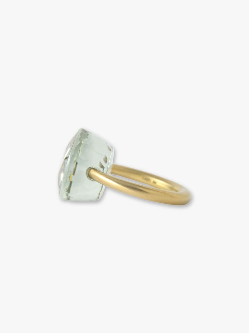 Cabochon Ring (green quartz/19.7ct) | リング 詳細画像 gold 1