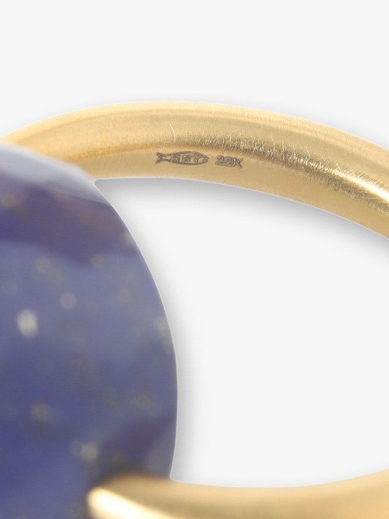 Cabochon Ring (lapis lazuli) 詳細画像 gold 4