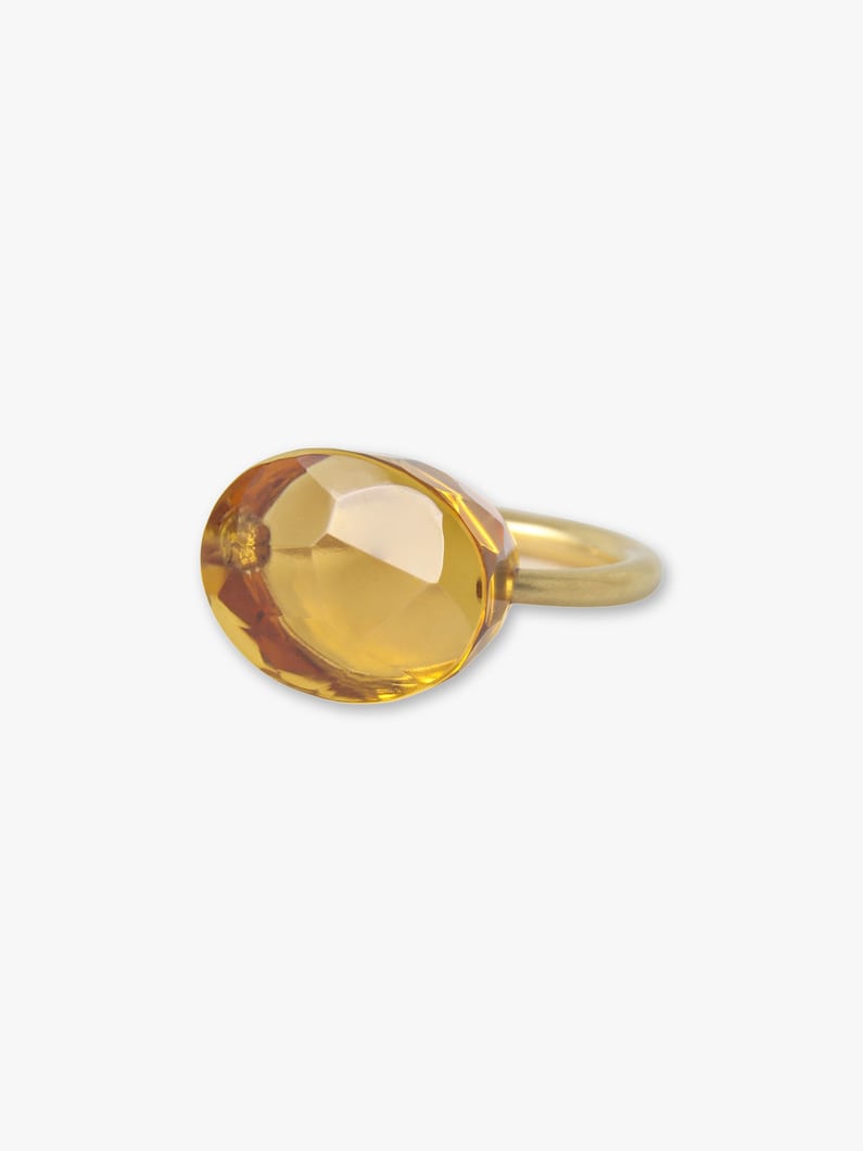 Cabochon Ring (citrine/23.1ct) | リング 詳細画像 gold 1