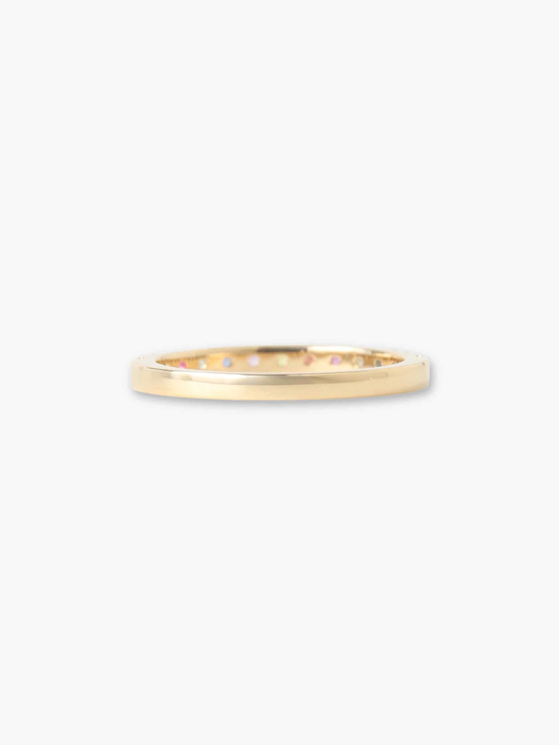 Multi Sapphire Half Eternity Ring 詳細画像 gold 1