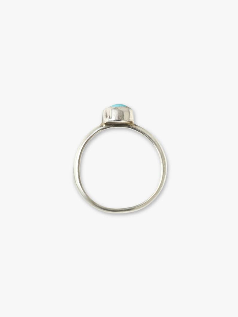 ターコイズ ベゼルセッティング リング 詳細画像 silver 1