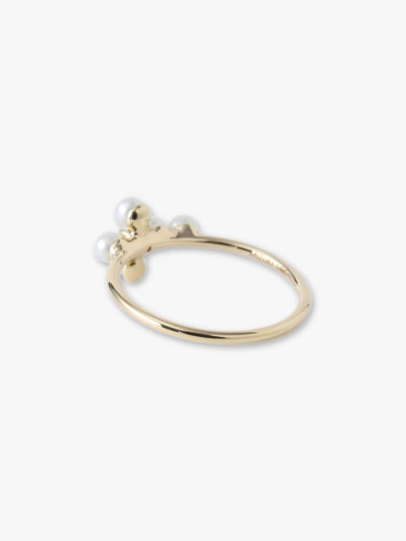 パールクロス ダイヤモンド リング 詳細画像 yellow gold 2