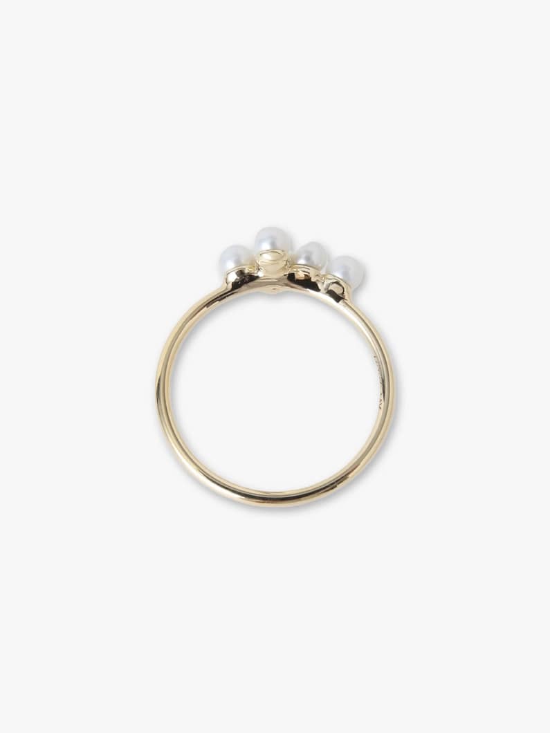 パールクロス ダイヤモンド リング 詳細画像 yellow gold 3