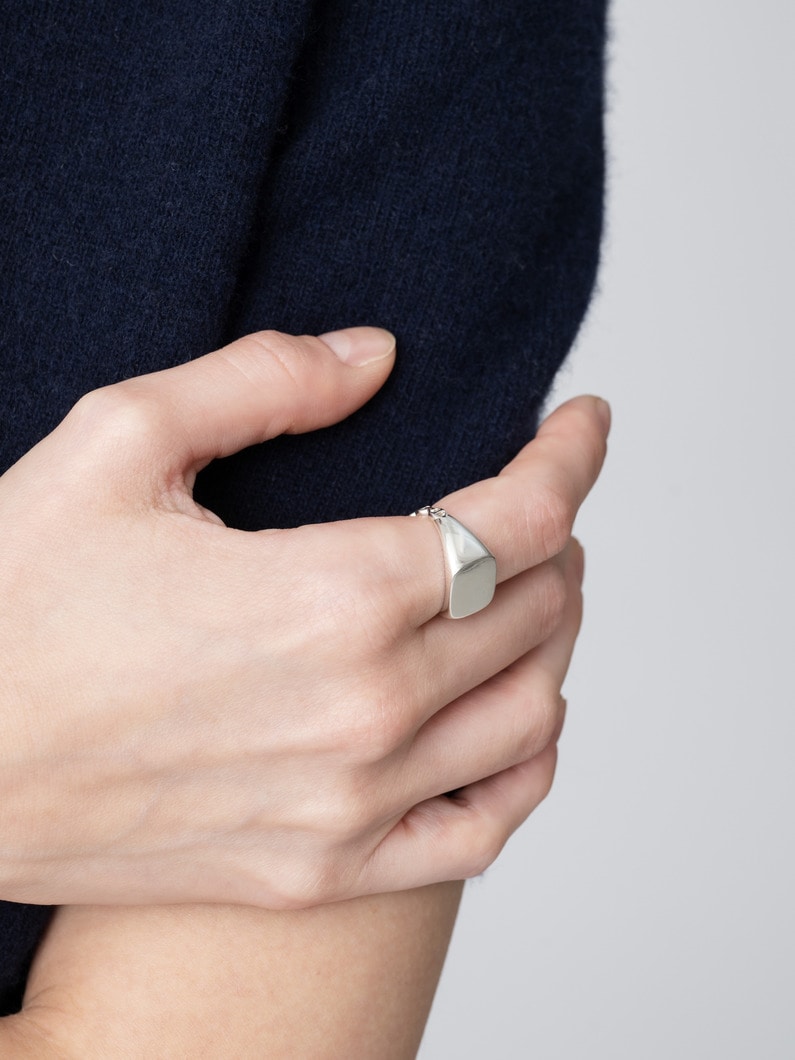 レクタングル シグネット リング 詳細画像 silver 6