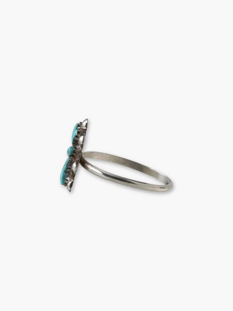 ターコイズ ミニフラワー リング 詳細画像 turquoise 1