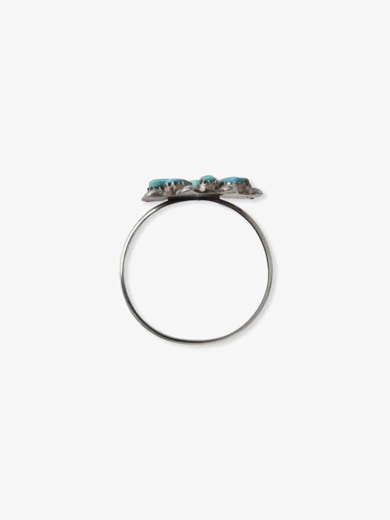 ターコイズ ミニフラワー リング 詳細画像 turquoise 3