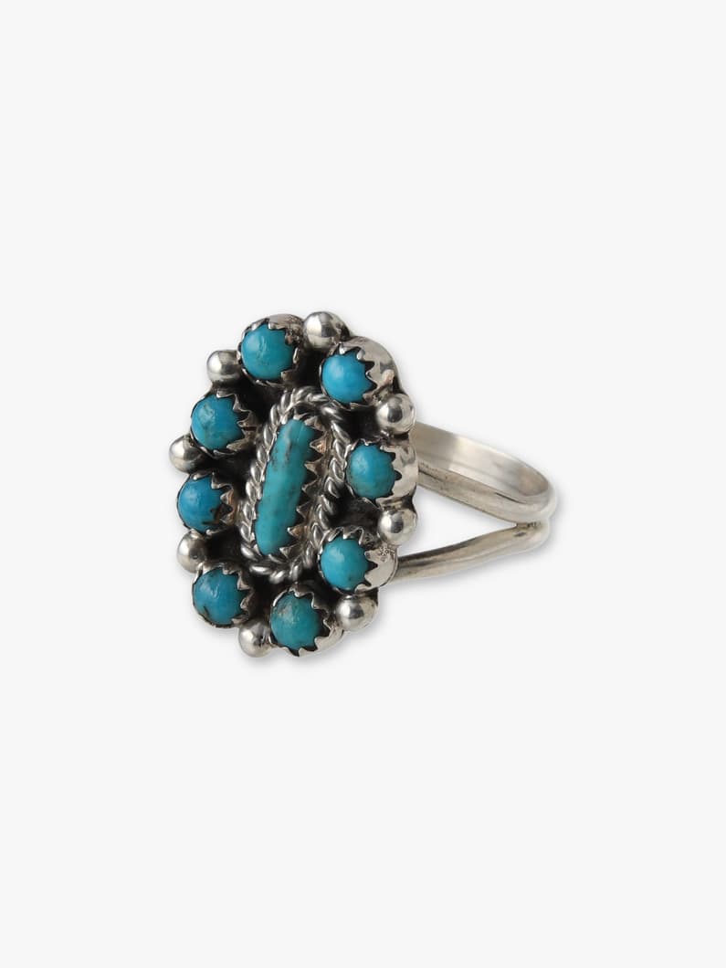 ターコイズ フラワー リング 詳細画像 turquoise 1