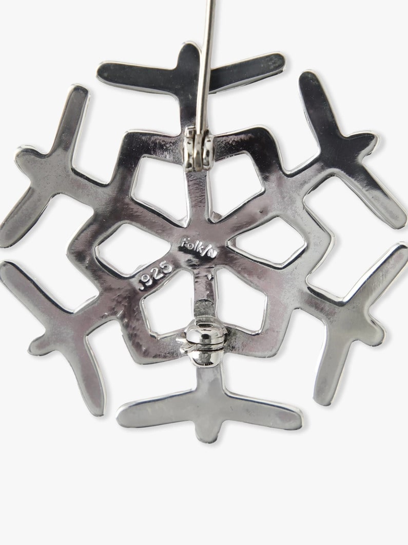 スノーフレーク ブローチ 詳細画像 silver 2