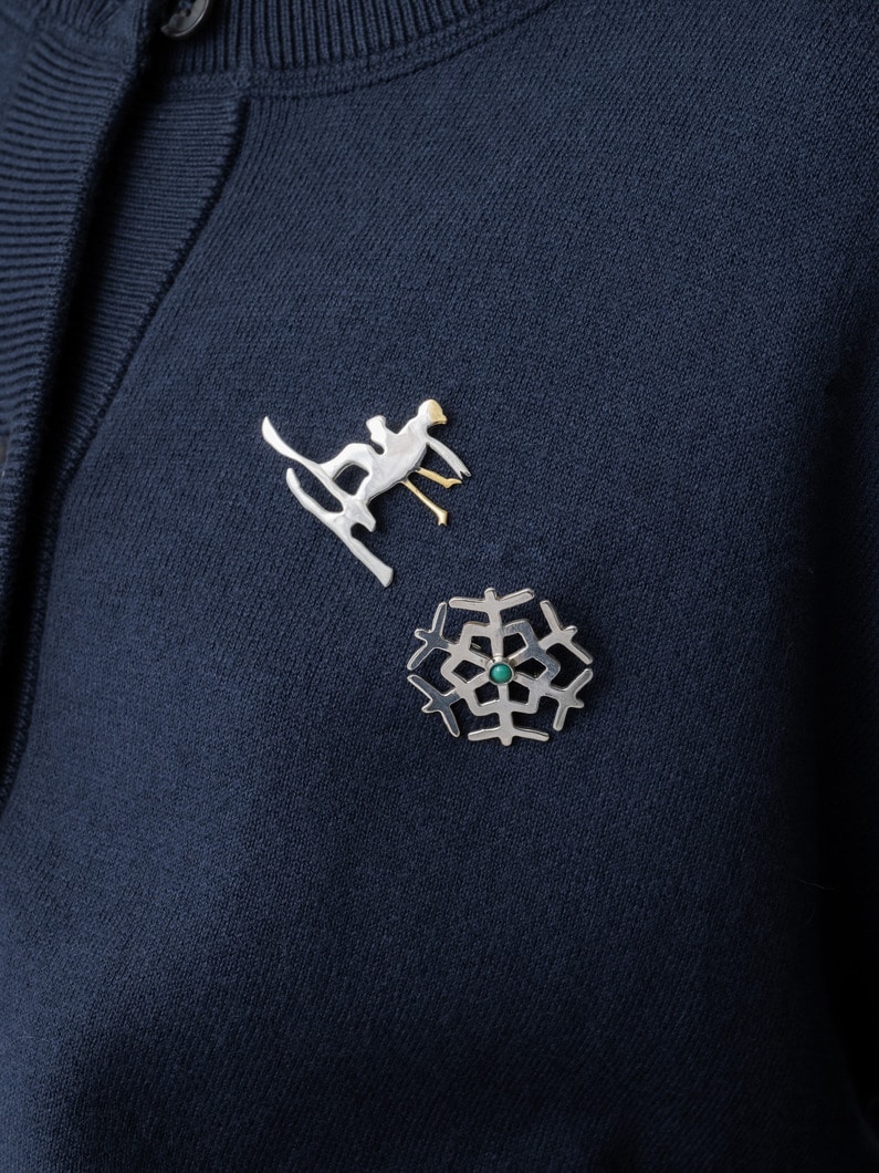 スノーフレーク ブローチ 詳細画像 silver 6