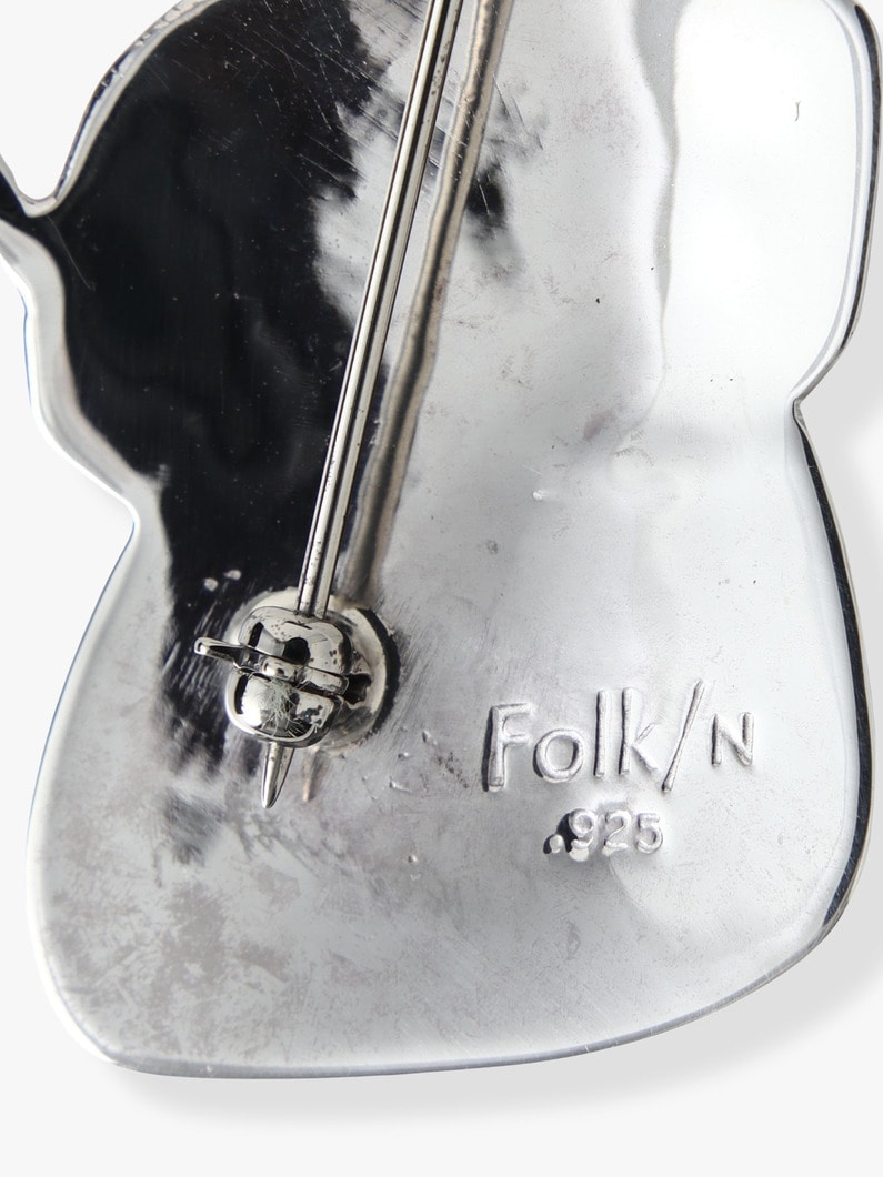 スノーマン ブローチ 詳細画像 silver 2