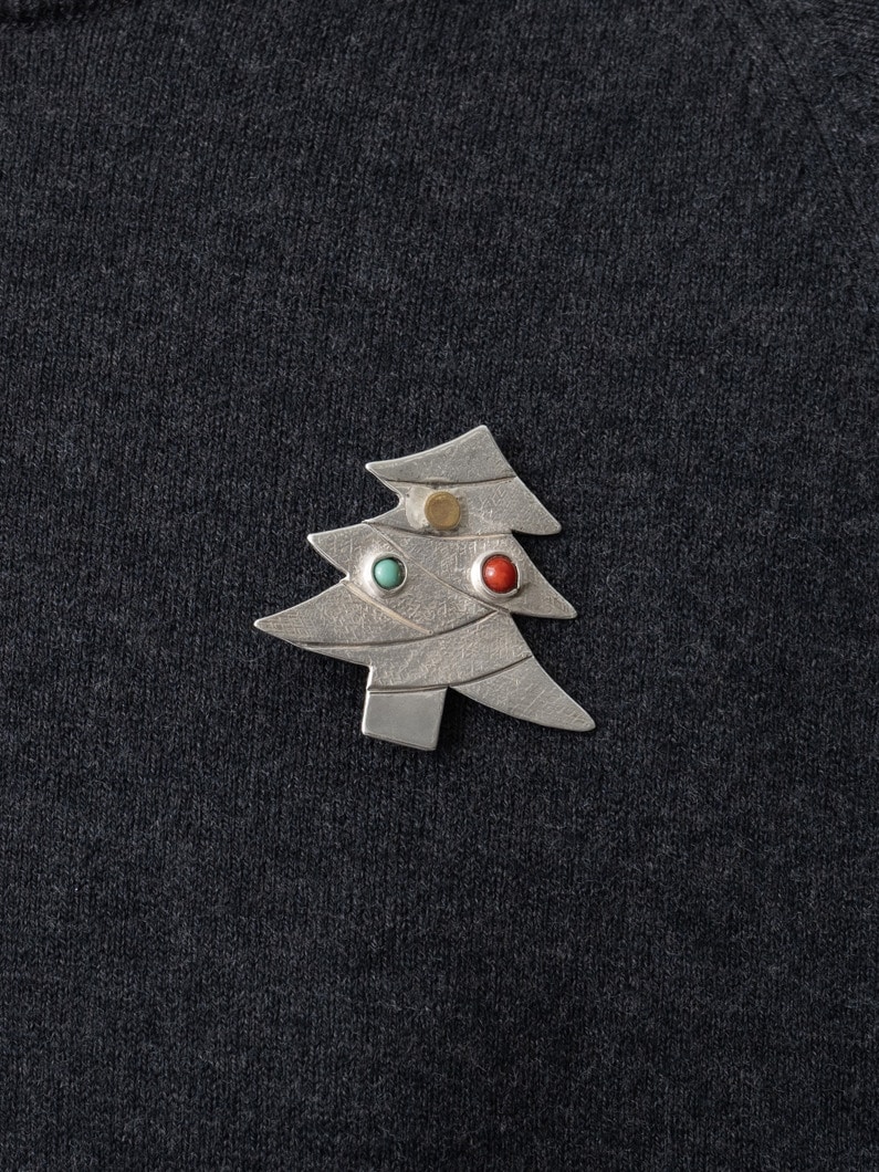 クリスマスツリー ブローチ 詳細画像 silver 3