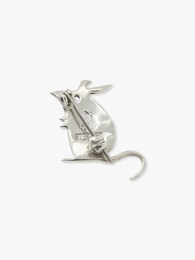 シルバー マウス ブローチ 詳細画像 silver 1