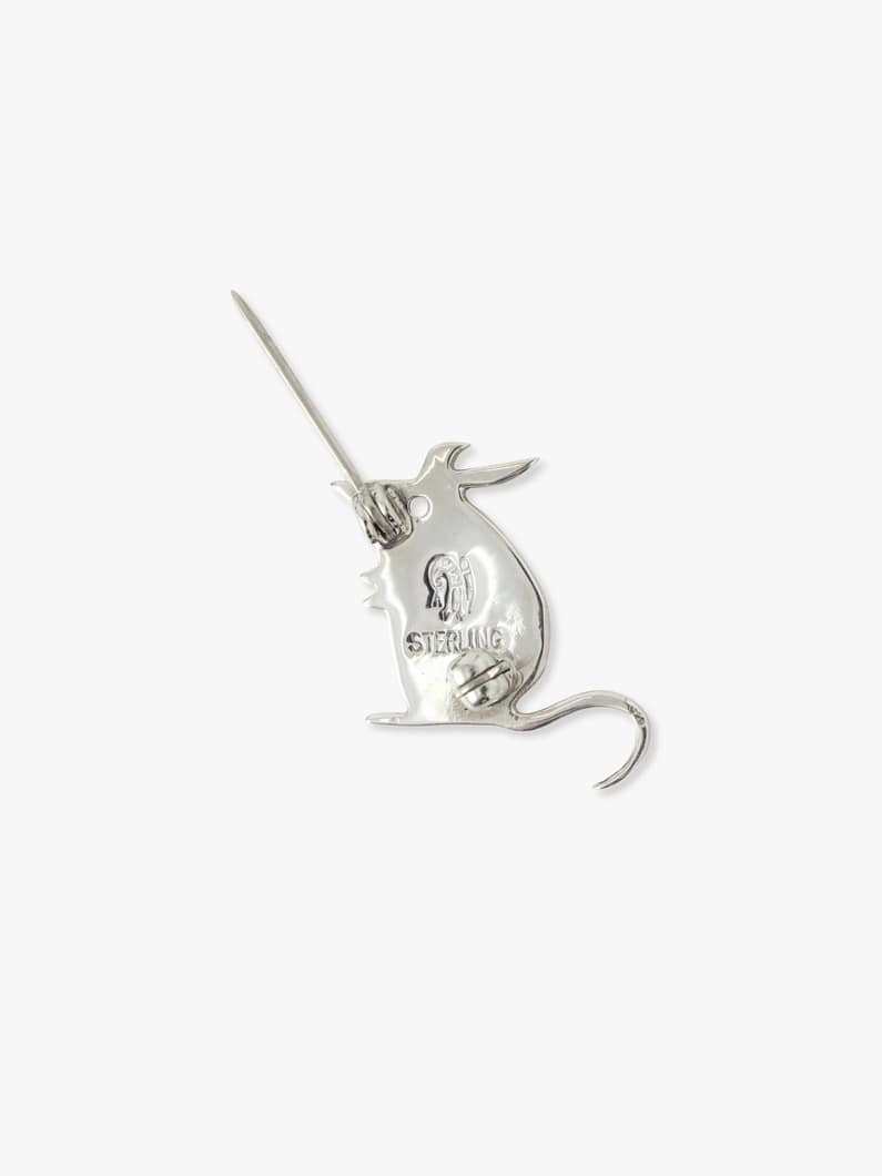 シルバー マウス ブローチ 詳細画像 silver 2