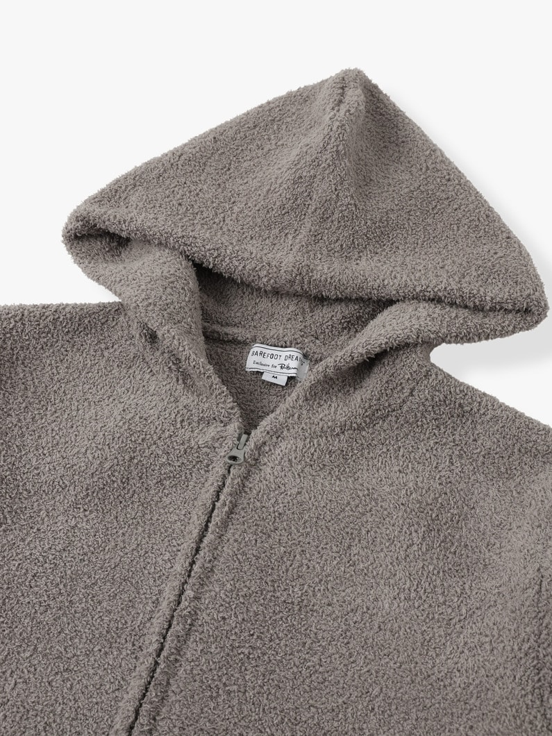 Double Jacquard Solid Hoodie 詳細画像 gray 2