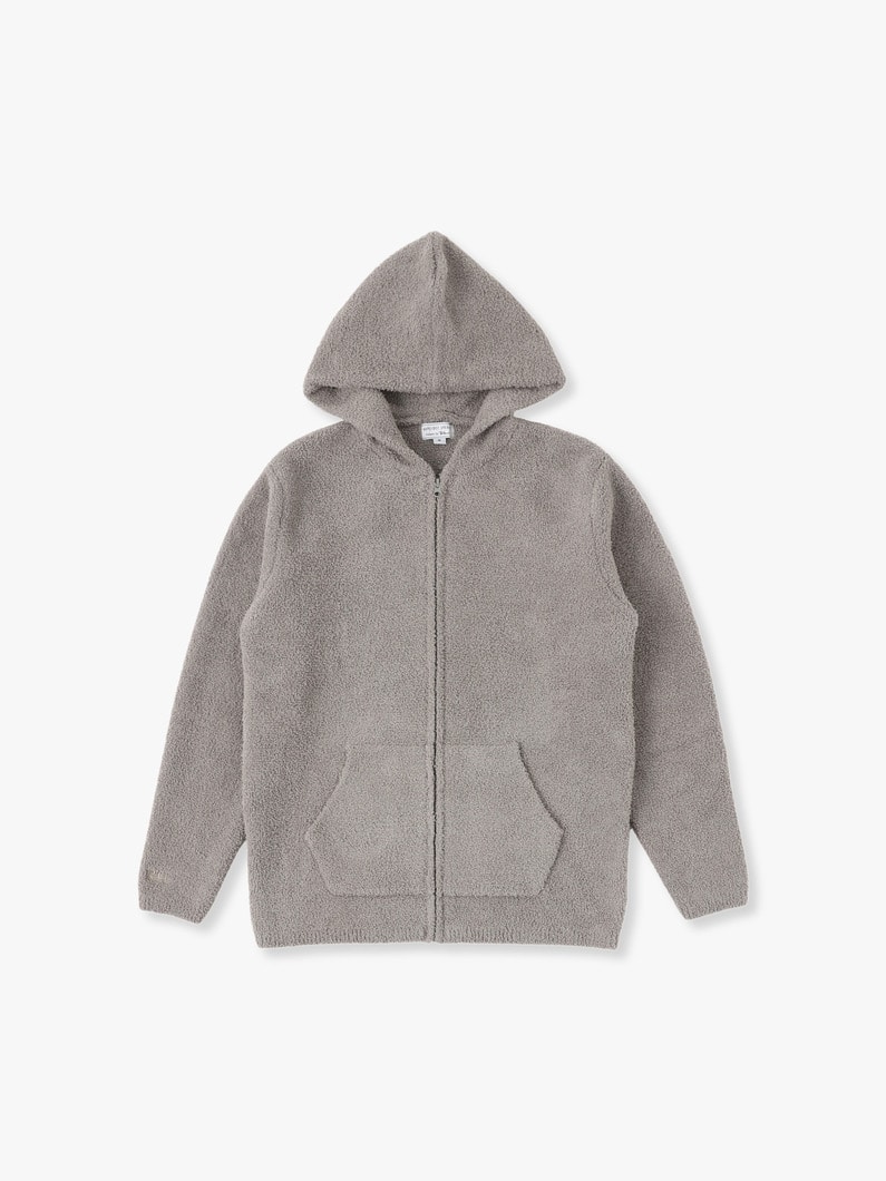 Double Jacquard Solid Hoodie 詳細画像 gray 2