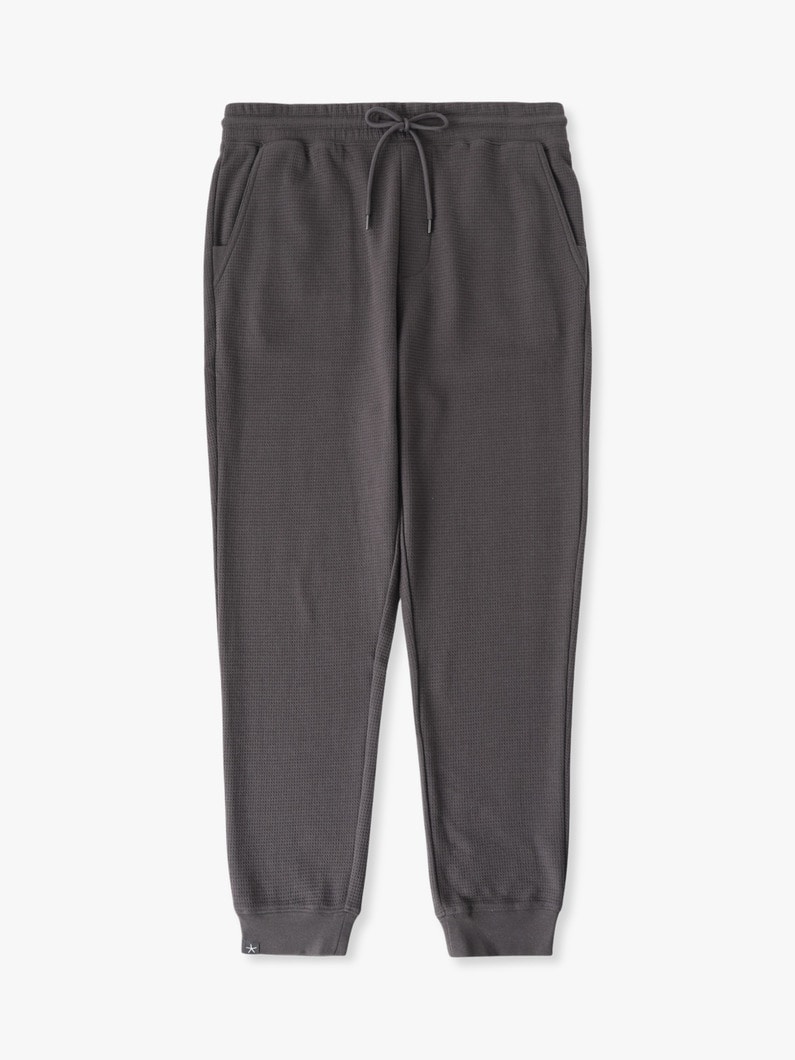 ワッフルニット ジョガーパンツ 詳細画像 charcoal gray 1