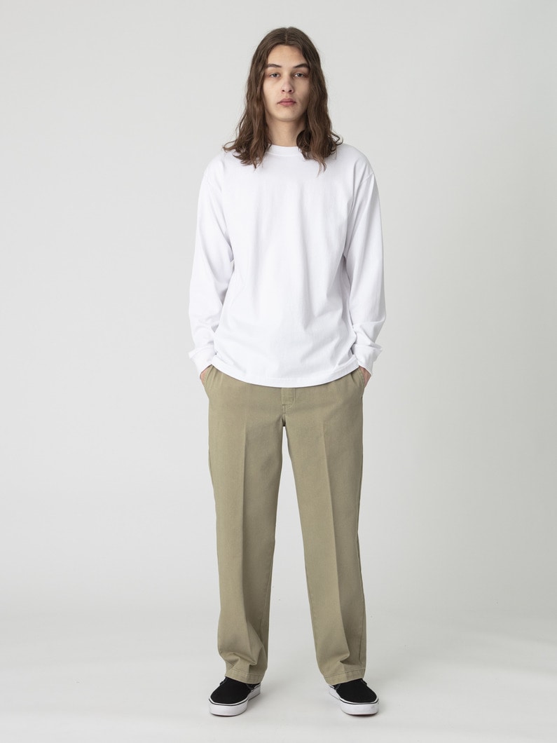 オーガニックコットン テーパードパンツ 詳細画像 khaki 2