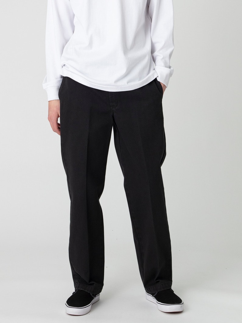 オーガニックコットン テーパードパンツ 詳細画像 black