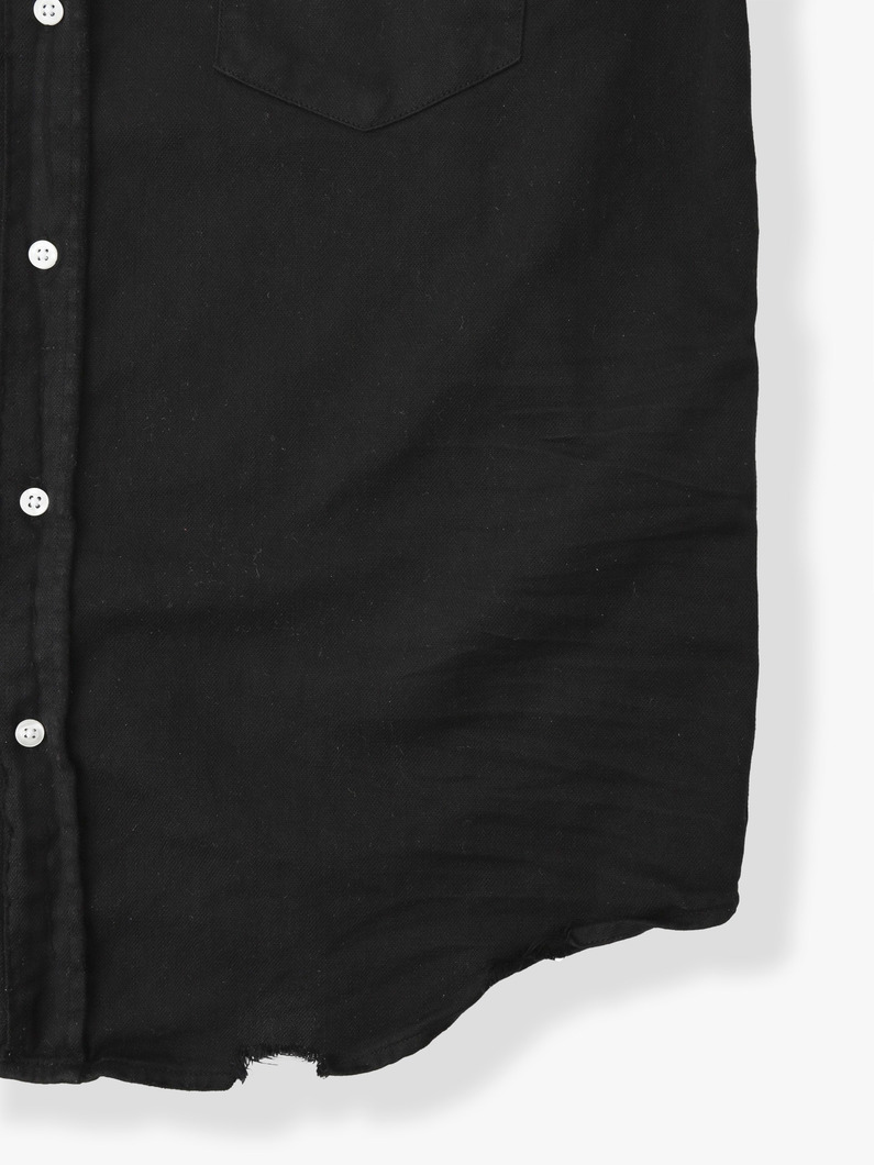 Luke Indigo Washed Black Denim Shirt 詳細画像 black 5