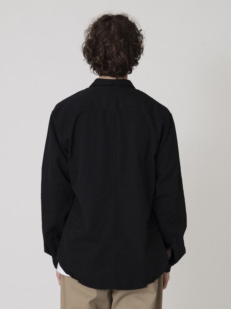 ルーク インディゴウォッシュド デニムシャツ 詳細画像 black 3