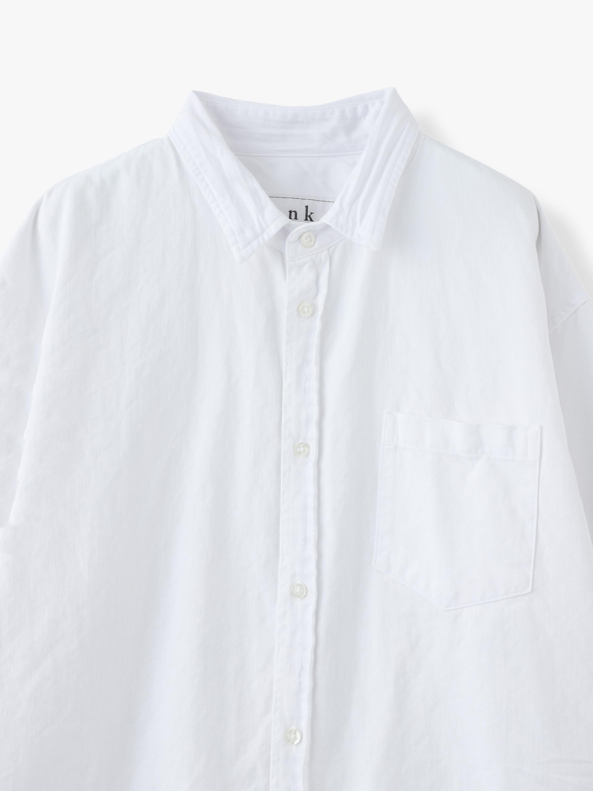 Luke Indigo Washed White Denim Shirt 詳細画像 white 2
