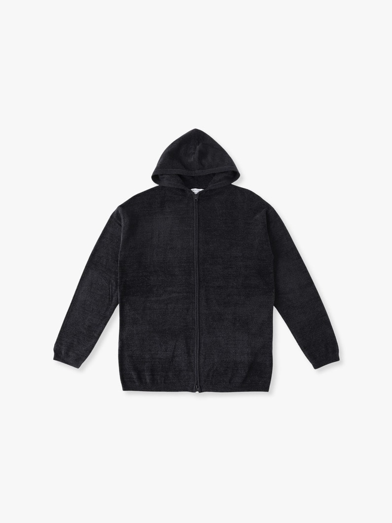 コージーシックウルトラライト エンブロイダリー ジップフーディー 詳細画像 black 4