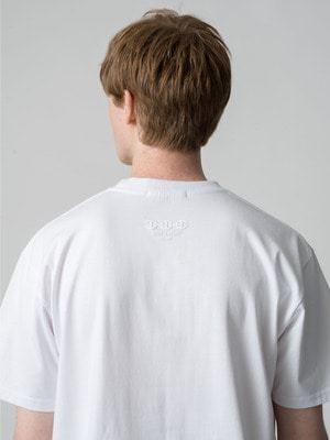 Back Neck Logo Tee 詳細画像 white