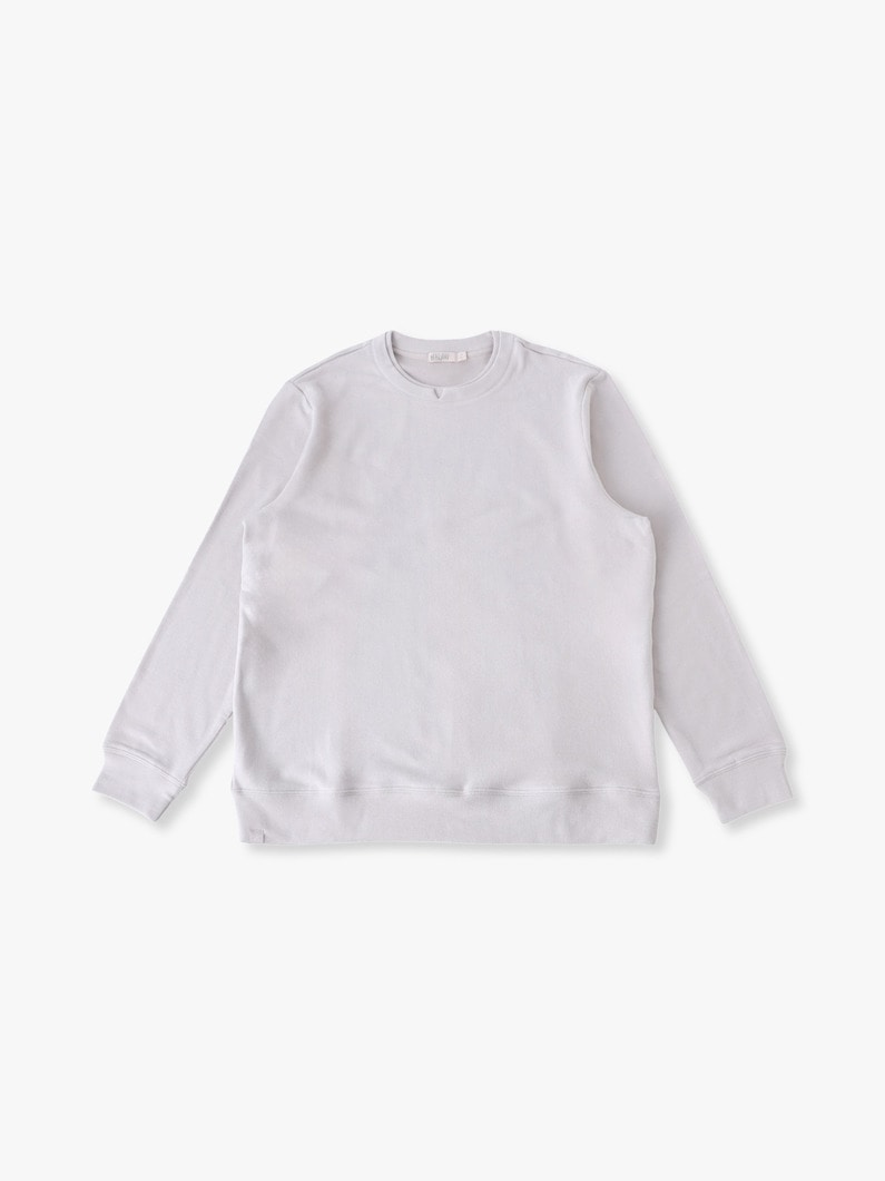 ブラッシュ フリース スプリットネック プルオーバー 詳細画像 silver