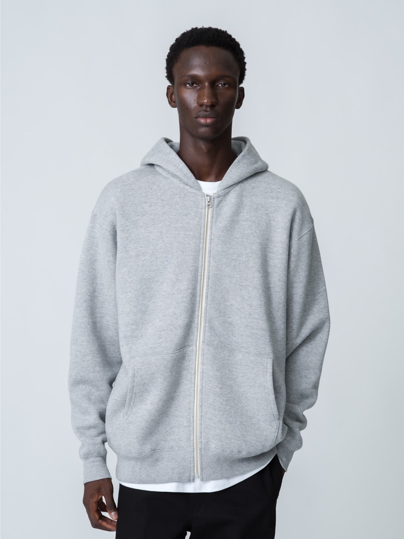 Basic Sweat Zip Hoodie 詳細画像 gray 1