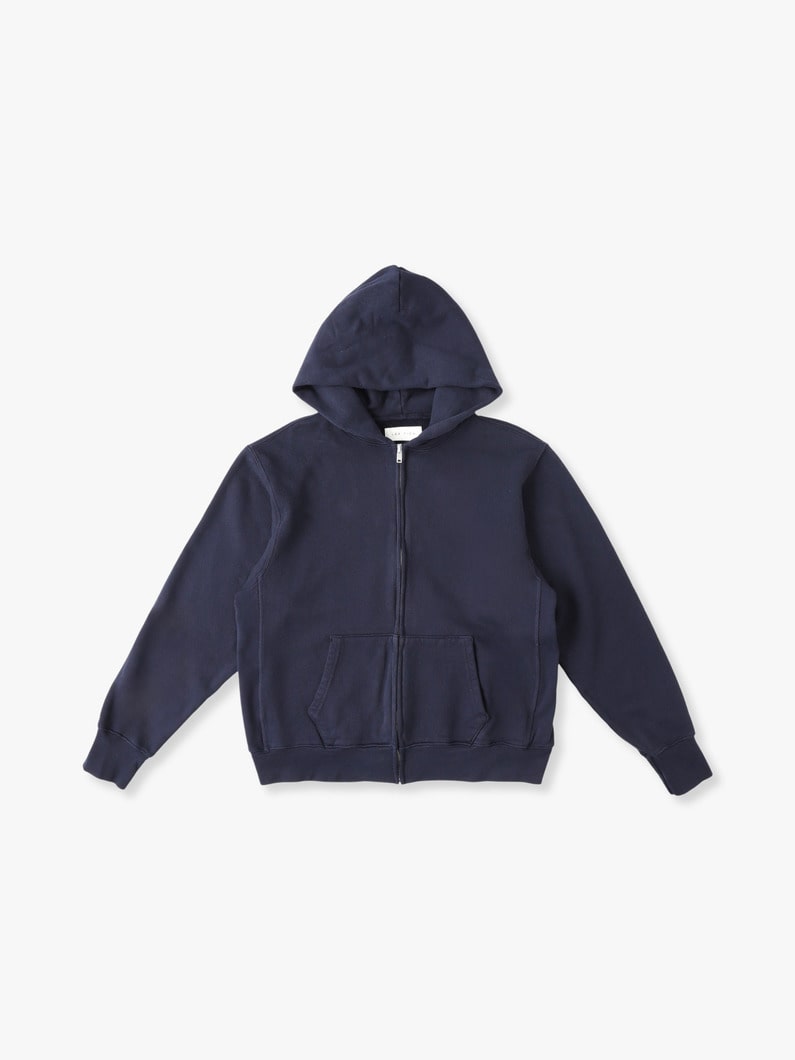 Cropped Sweat Zip Hoodie 詳細画像 navy