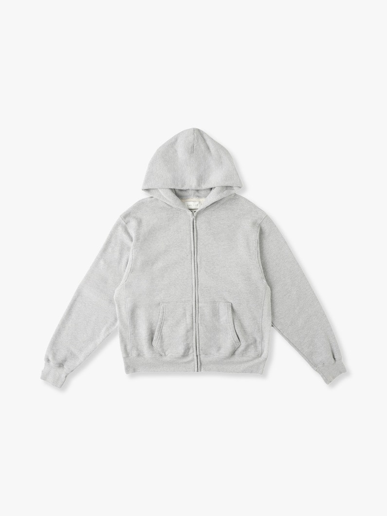 Cropped Sweat Zip Hoodie 詳細画像 gray