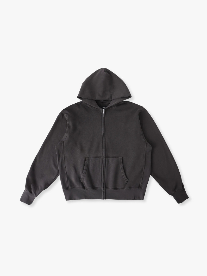 クロップ スウェットジップフーディー 詳細画像 charcoal gray