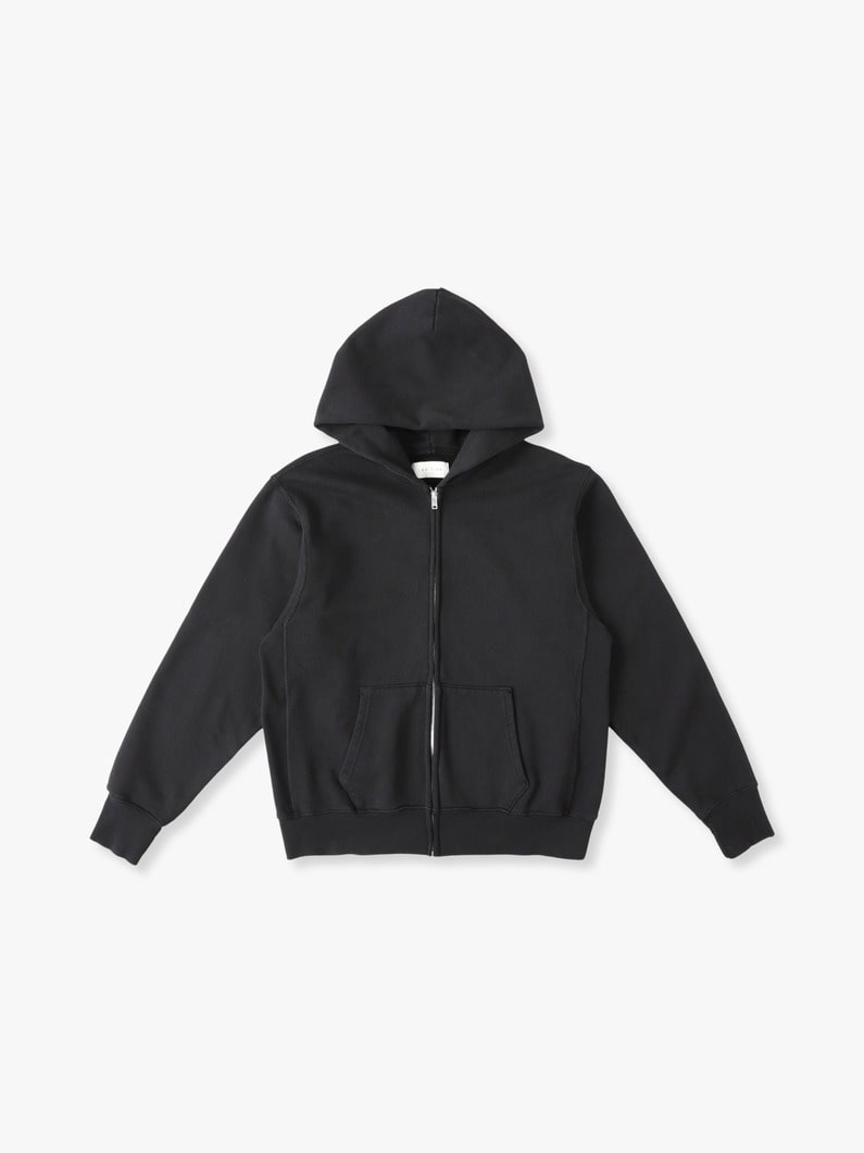 Cropped Sweat Zip Hoodie 詳細画像 black