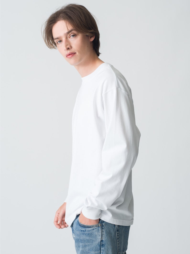 スタンダード レギュラーフィット ロングスリーブティー 詳細画像 white 2
