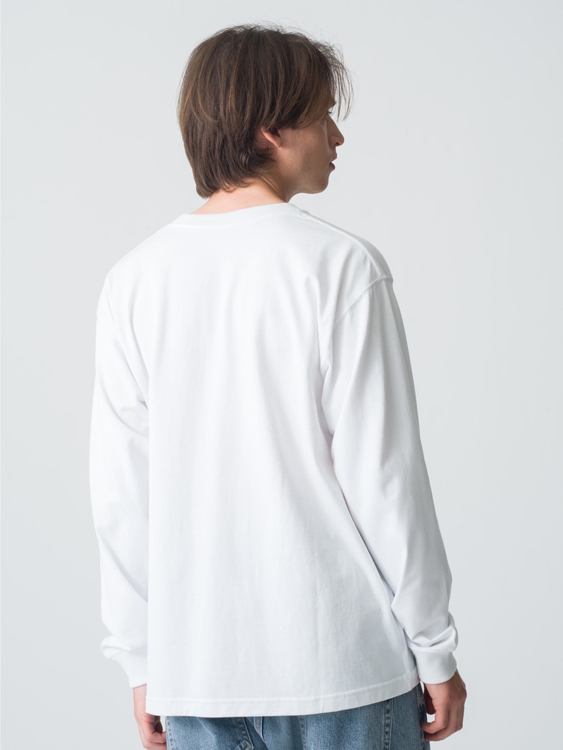 スタンダード レギュラーフィット ロングスリーブティー 詳細画像 white 3