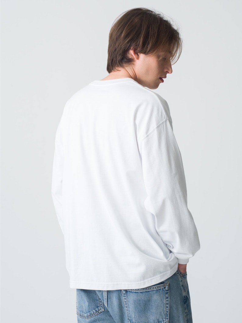 スタンダード ワイドフィット ロングスリーブティー 詳細画像 white 3