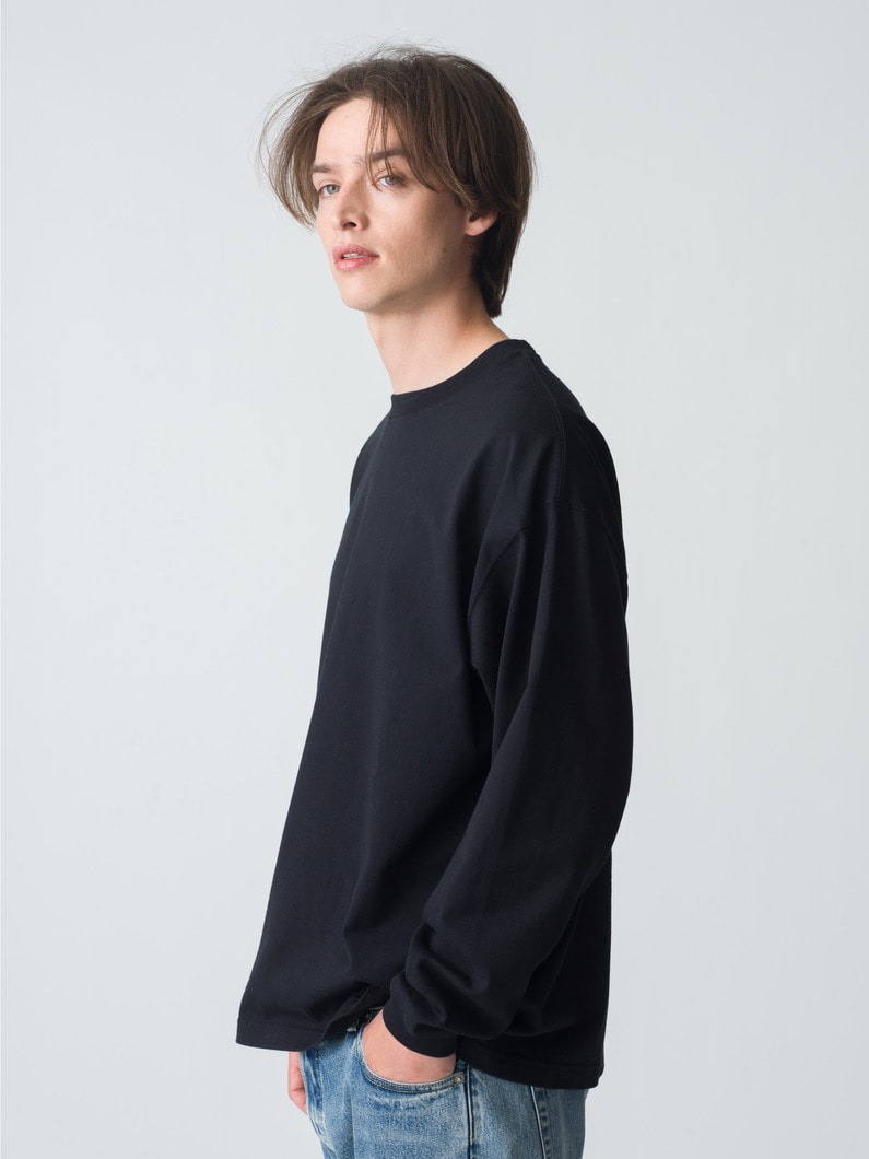 スタンダード ワイドフィット ロングスリーブティー 詳細画像 black 2