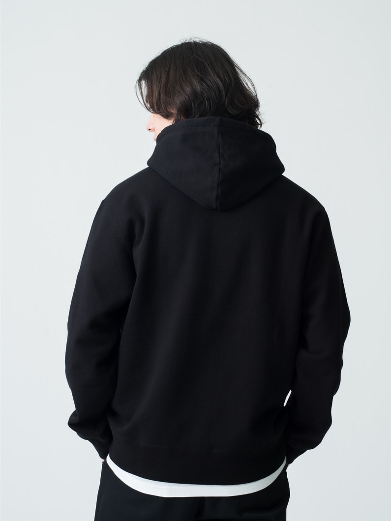 オーガニックコットン クラシック フレンチテリー スウェットフーディー 詳細画像 black 2