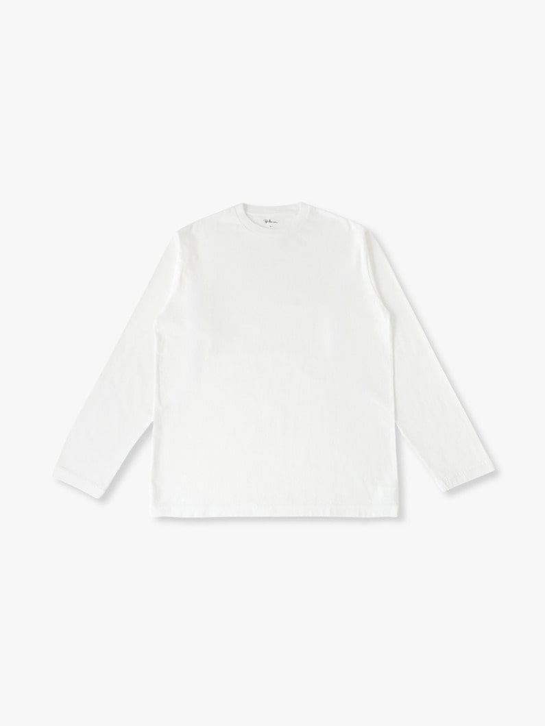 オーガニックコットン クラシック ロングスリーブティー 詳細画像 off white